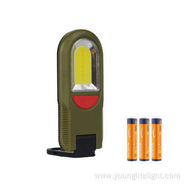 Foldable magnetic dry battery powered working light